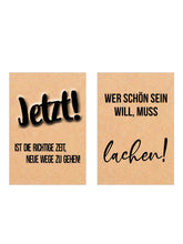 Laden Sie das Bild in den Galerie-Viewer, Edition Seidel Set 18 Postkarten Leben & Momente mit schönen Sprüchen gedruckt auf hochwertigem Kraftpapier (20837)