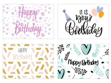 Laden Sie das Bild in den Galerie-Viewer, Edition Seidel Set 20 Geburtstagskarten Glückwunschkarten zum Geburtstag Postkarten für Erwachsene und Kinder Happy Birthday Karten (20834)