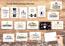 Laden Sie das Bild in den Galerie-Viewer, Edition Seidel Set 30 Weihnachtspostkarten (2x15) Weihnachten Karten Postkarten Weihnachtskarten (20667)