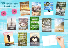 Laden Sie das Bild in den Galerie-Viewer, Edition Seidel Set 50 Postkarten Leben & Momente mit Sprüchen - Karten mit Spruch - Geschenk - Geschenkidee - Sortiment - Dekoidee - Text - Liebe, Freundschaft, Leben, Motivation (20246)