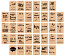 Laden Sie das Bild in den Galerie-Viewer, Edition Seidel Set 36 Postkarten auf Kraftpapier gedruckt Leben & Momente mit Sprüchen. Karten mit Spruch. Geburtstagskarten. Liebe Freundschaft Motivation (SW02) (21233)