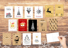 Laden Sie das Bild in den Galerie-Viewer, Edition Seidel Set 30 Weihnachtspostkarten (2x15) Weihnachten Karten Postkarten Weihnachtskarten (20668)