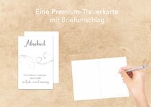 Laden Sie das Bild in den Galerie-Viewer, Edition Seidel Premium Trauerkarte mit Silberprägung und Umschlag. Beileidskarte Trauer Karte herzliches Beileid Abschied Teilnahme Mitgefühl (T880 SW022)
