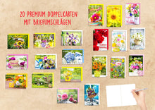 Laden Sie das Bild in den Galerie-Viewer, Edition Seidel Set exklusive Premium Geburtstagskarten mit Umschlag. Glückwunschkarte Grusskarte zum Geburtstag. Geburtstagskarte Blumen Frau Karten Billet Happy Birthday (SW02)