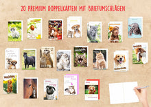Laden Sie das Bild in den Galerie-Viewer, Edition Seidel Set 20 exklusive Premium Geburtstagskarten mit Umschlag. Glückwunschkarte Grusskarte zum Geburtstag. Geburtstagskarte Mann Frau Karten Billet Happy Birthday (SW02)