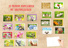 Laden Sie das Bild in den Galerie-Viewer, Edition Seidel Set 20 exklusive Premium Geburtstagskarten mit Umschlag. Glückwunschkarte Grusskarte zum Geburtstag. Geburtstagskarte Mann Frau Karten Billet Happy Birthday (SW02) (Set 2) (21241)