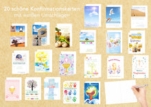 Laden Sie das Bild in den Galerie-Viewer, Edition Seidel Set 20 Konfirmationskarten mit Umschlag (21259)