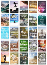 Laden Sie das Bild in den Galerie-Viewer, Edition Seidel Set 25 Postkarten Leben & Momente mit Sprüchen. Karten mit Spruch. Geburtstagskarten. Geschenk Dekoidee. Liebe Freundschaft Leben Motivation