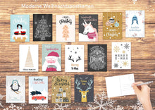 Laden Sie das Bild in den Galerie-Viewer, Edition Seidel Set Weihnachtspostkarten Weihnachten Karten Postkarten Weihnachtskarten