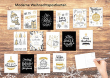 Laden Sie das Bild in den Galerie-Viewer, Edition Seidel Set 30 Weihnachtspostkarten Weihnachten Karten Postkarten Weihnachtskarten (821111)