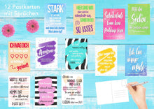 Laden Sie das Bild in den Galerie-Viewer, Edition Seidel Set 12 Postkarten mit Sprüchen. Karten mit Spruch. Geburtstagskarten. Geschenkidee Dekoidee. Liebe Freundschaft Leben Motivation lustig (20008)