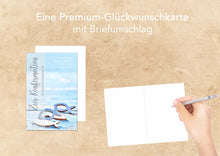 Laden Sie das Bild in den Galerie-Viewer, Edition Seidel Premium Glückwunschkarte zur Konfirmation mit Umschlag. Konfirmationskarte Karte Grusskarte Fische Meer Junge Mädchen (KF273a SW022) (21292)