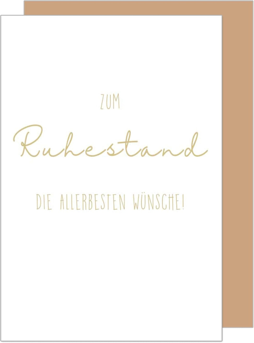 Edition Seidel Premium Glückwunschkarte zum Ruhestand mit Umschlag. Grusskarte Karte mit Spruch Billet Pension Abschied Rente Ruhe Mann Frau (R131 SW024)