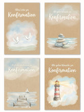 Laden Sie das Bild in den Galerie-Viewer, Edition Seidel Set 12 Konfirmationskarten mit Umschlag (32281)
