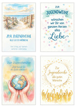 Laden Sie das Bild in den Galerie-Viewer, Edition Seidel Set 12 Karten zur Jugendweihe mit Umschlägen (33000)
