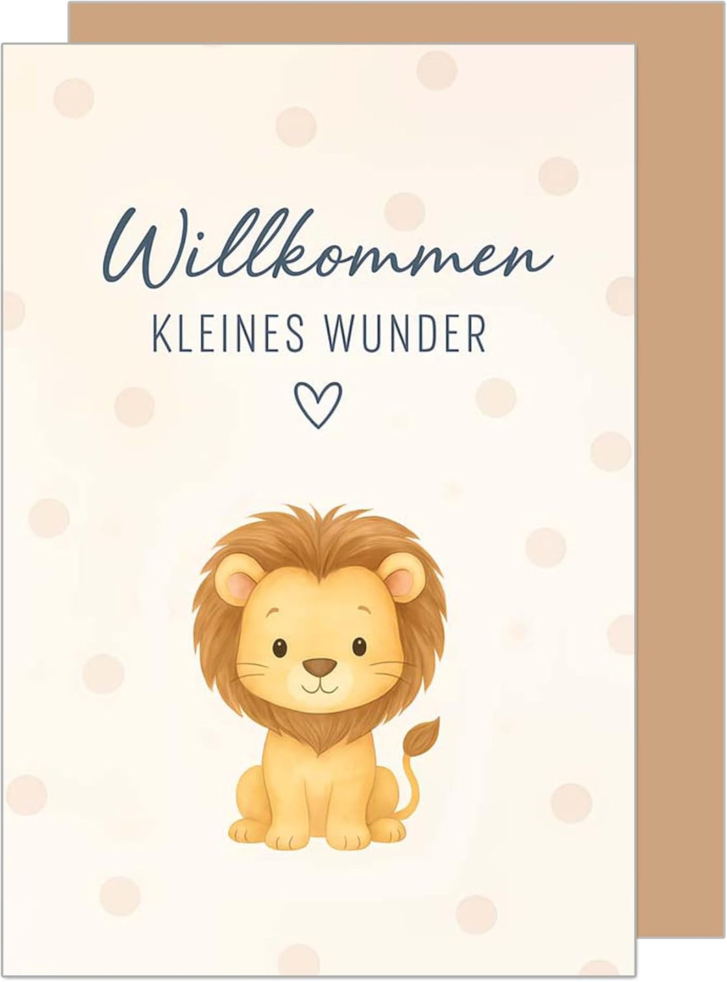 Edition Seidel Premium Glückwunschkarte zur Geburt mit Umschlag. Karte Grußkarte Babykarte Willkommen kleines Wunder Mädchen Junge Baby Kind (E307 SW025)