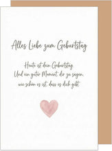 Laden Sie das Bild in den Galerie-Viewer, Edition Seidel Premium Glückwunschkarte zum Geburtstag mit Umschlag. Grußkarte Karte Geburtstagskarte Spruch für Mann Frau Freund Freundin Liebe Kompliment Herz (G4098 SW126)
