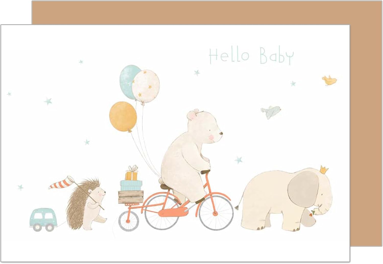 Edition Seidel Premium Babykarte Zur Geburt – 11,5x17 Cm, Mit Umschlag, Ohne Text