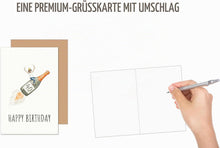 Laden Sie das Bild in den Galerie-Viewer, Edition Seidel Premium Glückwunschkarte zum 40. Geburtstag mit Umschlag. Karte Grußkarte Geburtstagskarte Happy Birthday Englisch Frau Freundin Kollegin Champagner Party Zahl (G4143 SW026)
