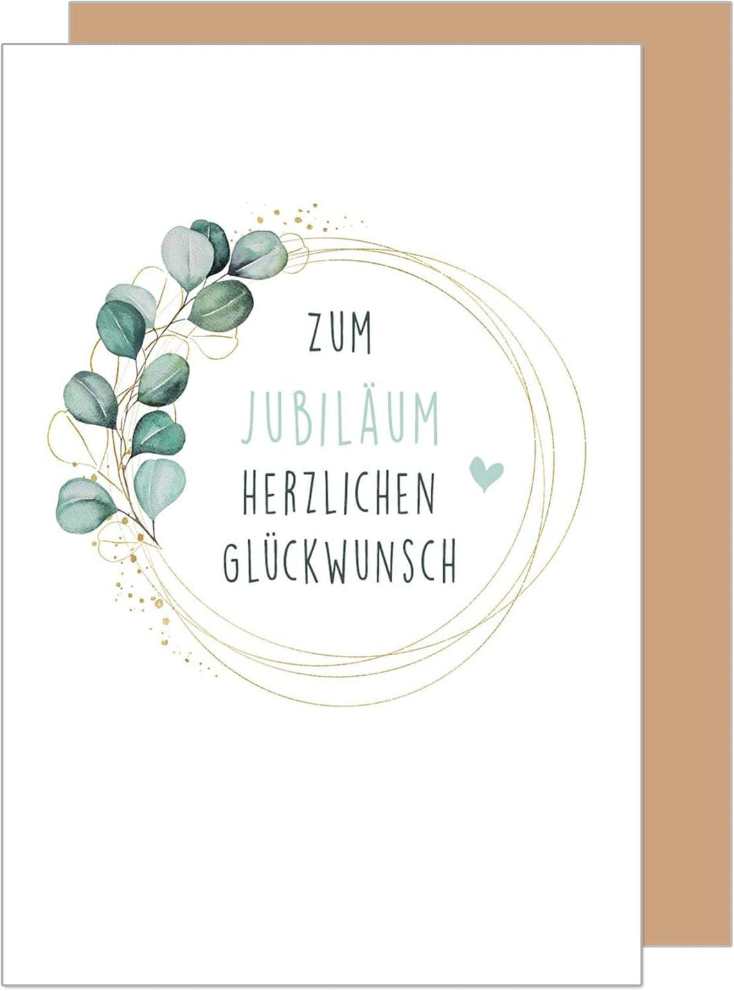 Edition Seidel Premium Glückwunschkarte zum Jubiläum mit Umschlag. Jubiläumskarte Ehrentag Grusskarte Billet Mann Frau Feier Firma (J133 SW024)