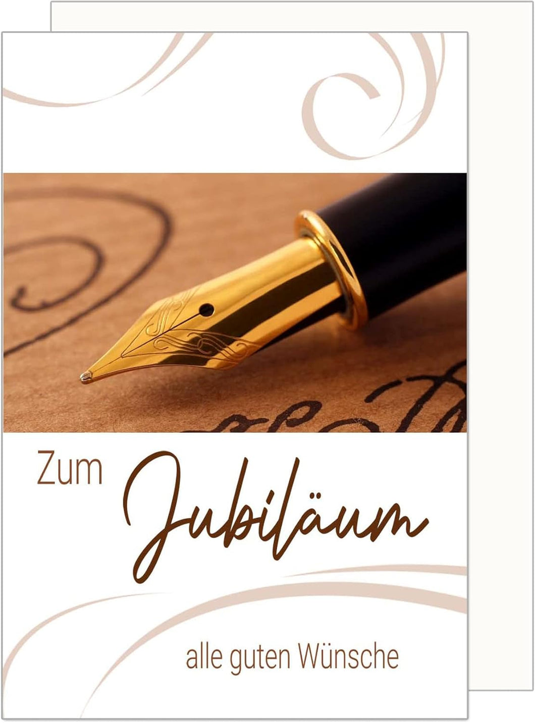 Edition Seidel Premium Glückwunschkarte zum Jubiläum mit Umschlag. Jubiläumskarte Ehrentag Grusskarte Billet Mann Frau Feier Firma Ehe (J123 SW023)