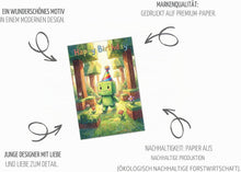 Laden Sie das Bild in den Galerie-Viewer, Edition Seidel Premium Glückwunschkarte zum Geburtstag mit Umschlag. Grußkarte Karte Geburtstagskarte Spruch Englisch Gaming Block Figur Wald Abenteuer für Kinder Jungen Mädchen (G4006 SW026)
