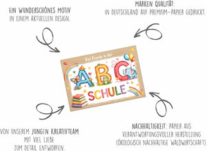 Edition Seidel Premium Glückwunschkarte zur Einschulung mit Umschlag. Einschulungskarte Karte zum Schulanfang Grußkarte Spruch Schulkind Mädchen Junge 1. Klasse (ES163 SW025)