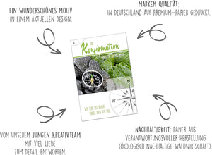 Edition Seidel Premium Glückwunschkarte zur Konfirmation mit Umschlag. Konfirmationskarte Karte Grusskarte Wege Junge Mädchen Wege (KF293 SW022)
