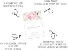 Laden Sie das Bild in den Galerie-Viewer, Edition Seidel Premium Glückwunschkarte zur Konfirmation mit Umschlag. Konfirmationskarte Karte mit Spruch Grusskarte Kreuz Blumen Junge Mädchen (KF317 SW024)
