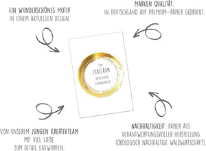 Edition Seidel Premium Glückwunschkarte zum Jubiläum mit Umschlag. Jubiläumskarte Ehrentag Grusskarte Billet Mann Frau Feier Firma (J134 SW024)