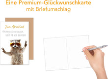 Laden Sie das Bild in den Galerie-Viewer, Edition Seidel Premium Glückwunschkarte zum Abschied mit Umschlag. Abschiedskarte Grußkarte Karte Billet Ruhestand Jobwechsel Mann Frau Kollege Kollegin Freunde (AS134 SW024)

