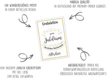 Laden Sie das Bild in den Galerie-Viewer, Edition Seidel Premium Glückwunschkarte zum Jubiläum mit Umschlag. Karte zum Jubiläum mit Spruch. Jubiläumskarte Grusskarte Gratulation Billet Mann Frau (J118 SW023)
