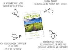 Laden Sie das Bild in den Galerie-Viewer, Edition Seidel Premium Glückwunschkarte zur Konfirmation mit Umschlag. Konfirmationskarte mit Spruch Karte Grusskarte Weg Natur Landschaft Junge Mädchen (KF286 SW023)
