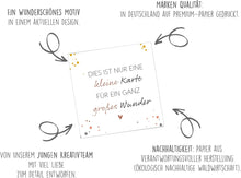 Laden Sie das Bild in den Galerie-Viewer, Edition Seidel Premium quadratische Glückwunschkarte zur Geburt mit Umschlag. Karte mit Spruch Grußkarte Babykarte Billet Baby Kind Junge Mädchen (EQ118 SW025)
