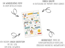 Laden Sie das Bild in den Galerie-Viewer, Edition Seidel Premium Glückwunschkarte zur Einschulung mit Umschlag. Einschulungskarte mit Spruch Karte Grußkarte für Schulkind Mädchen Junge Schulstart 1. Klasse Motivation (ES153 SW025)

