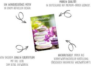 Edition Seidel exklusive Premium Karte zur Jugendweihe mit Umschlag. Glückwunschkarte Grusskarte Jugendweihe einzelne eine Karte Junge Mädchen Karte (JW116 SW022)
