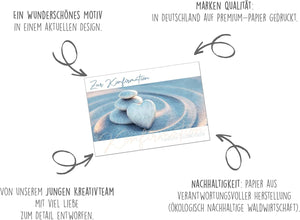 Edition Seidel Premium Glückwunschkarte zur Konfirmation mit Umschlag. Konfirmationskarte Karte mit Spruch Grusskarte Steine Herz Junge Mädchen (KF314 SW024)