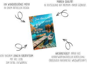 Edition Seidel Premium Glückwunschkarte zum Abschied mit Umschlag. Abschiedskarte Grußkarte Karte Billet Ruhestand Jobwechsel Mann Frau Kollege Kollegin Freunde (AS135 SW024)