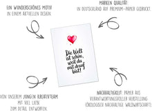 Laden Sie das Bild in den Galerie-Viewer, Edition Seidel Premium Geburtstagskarte mit Umschlag. Glückwunschkarte Grußkarte Karte mit Spruch Geburtstag Happy Birthday Mann Frau Herz (G3718 SW025)
