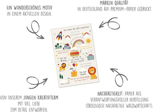 Edition Seidel Premium Glückwunschkarte zur Einschulung mit Umschlag. Einschulungskarte mit Spruch Karte Grußkarte für Schulkind Mädchen Junge Schulstart 1. Klasse Motivation (ES154 SW025)