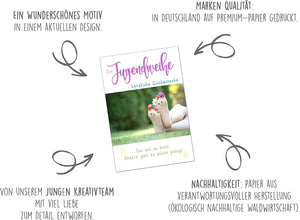 Edition Seidel Premium Glückwunschkarte zur Jugendweihe mit Umschlag. Eine einzelne Karte zur Jugendweihe mit Spruch. Grusskarte Zur Jugendweihe bunte Füsse Junge Mädchen (JW126 SW023)