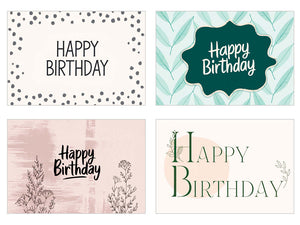Edition Seidel Set 25 Geburtstagskarten Postkarten Glückwunschkarte Grußkarte Geburtstag Geburtstagskarte Mann Frau Kinder für ihn für sie Karten Happy Birthday Sprüche (27722)