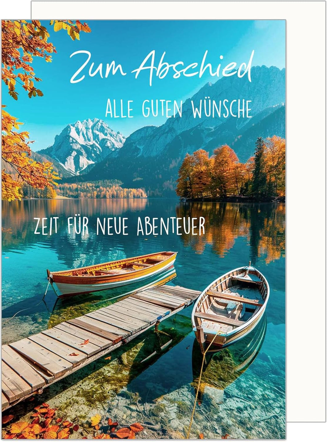 Edition Seidel Premium Glückwunschkarte zum Abschied mit Umschlag. Abschiedskarte Grußkarte Karte Billet Ruhestand Jobwechsel Mann Frau Kollege Kollegin Freunde (AS135 SW024)