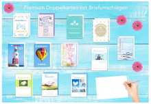 Laden Sie das Bild in den Galerie-Viewer, Edition Seidel Set 24 Premium Kommunionskarten mit Umschlägen (2 x 12 Karten) (20516)
