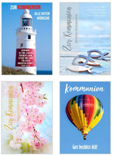 Laden Sie das Bild in den Galerie-Viewer, Edition Seidel Set 24 Premium Kommunionskarten mit Umschlägen (2 x 12 Karten) (20516)
