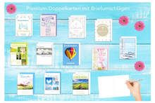 Laden Sie das Bild in den Galerie-Viewer, Edition Seidel Set 12 Premium Konfirmationskarten mit Umschlag (20507)

