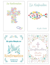 Laden Sie das Bild in den Galerie-Viewer, Edition Seidel Set 12 Premium Konfirmationskarten mit Umschlag (22365)
