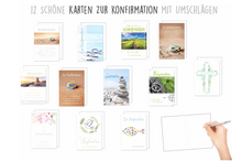 Laden Sie das Bild in den Galerie-Viewer, Edition Seidel Set 12 Konfirmationskarten mit Umschlag (29573)
