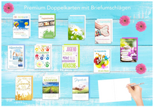 Laden Sie das Bild in den Galerie-Viewer, Edition Seidel Set 12 Premium Karten zur Jugendweihe mit Umschlägen (20525)
