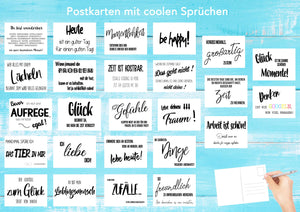 Set 100 Postkarten Leben & Momente mit Sprüchen (20554)